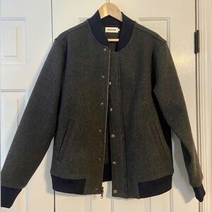 Taylor Stitch Wool Bomber Jacket - Excellent Condition - Charcoal
